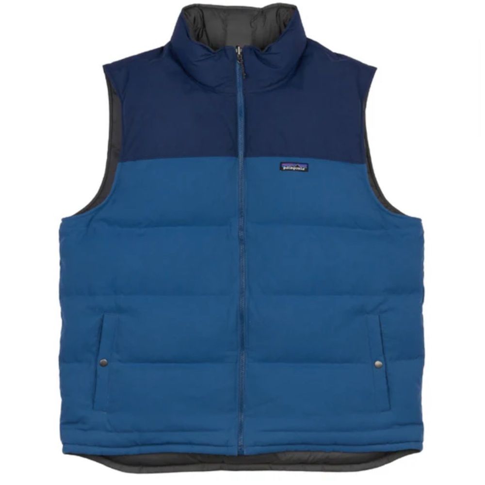Patagonia Reversible Bivy Down Puffer Vest Kids’ Size L/Xl, Men’s Xs